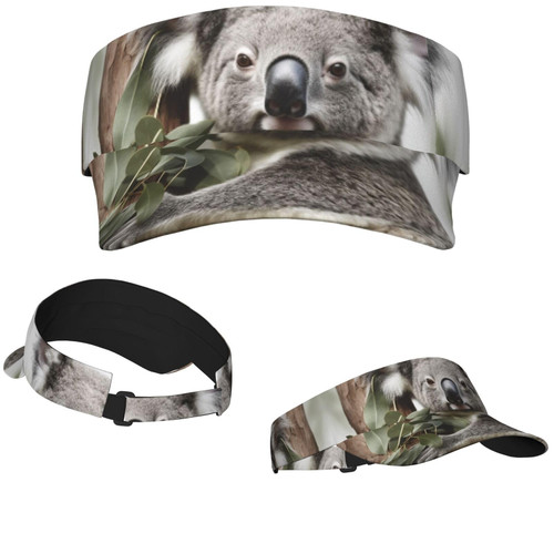 Sun Visor Hats Sunscreen Visor Cap Empty Top Sun Hat for Men Women Koala Sports Sun Visor Caps