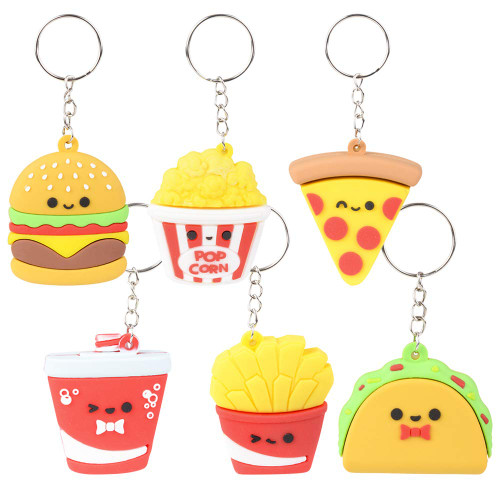 Rhode Island Novelty 2.25 Inch Fast Food Keychains (24 Pieces Per Order) Rhode Island Novelty 2.25 Inch Fast Food Keychains (24 Pieces Per Order)