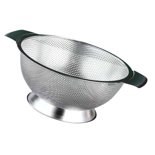 PRETYZOOM Rice Basin Drain Basket Sieve Mesh Colander Fruit Washing Basket Thick Basin Rice Rinser Strainer Colander Strainer Rice Washing Sifter Riceware Stainless Steel Filter