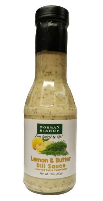 NORMAN BISHOP Lemon And Butter Dill Sauce, 12 Ounce