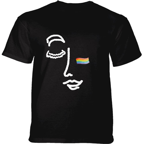 The Mountain Pride Facepaint Unisex T-Shirt Black, 4X-Large