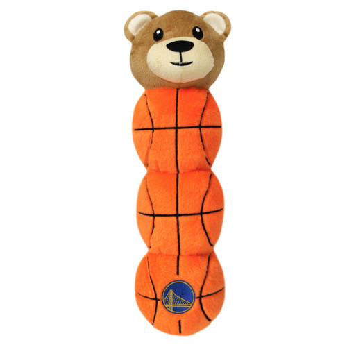 Pets First NBA Golden State Warriors Mascot Long PET Toy for Dogs & Cats with 4 Inner SQUEAKERS in Soft Plush