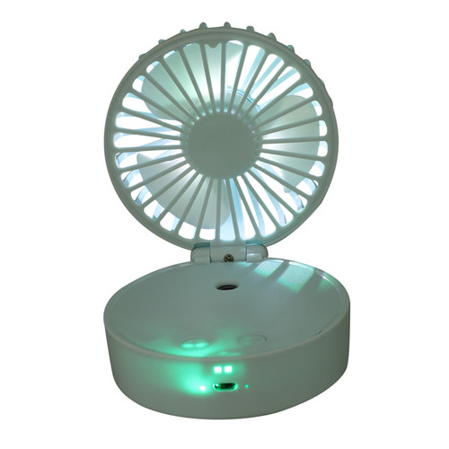 OKUMEYR Usb Mini Fan Portable Usb Desk Fan Outdoor Handheld Fan Mist Humidifier Personal Desk Fan Mini Table Fan Handheld Fan Portable Mini Desktop Fan Hanging Neck Cooling Fan Abs