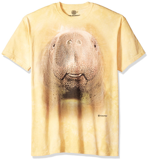 The Mountain Bf Manatee Adult T-Shirt, Yellow, Small The Mountain Bf Manatee Adult T-Shirt, Yellow, Small