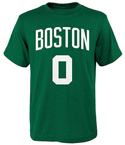 Outerstuff Jayson Tatum Boston Celtics Youth Green Name and Number Player T-Shirt Large 14-16