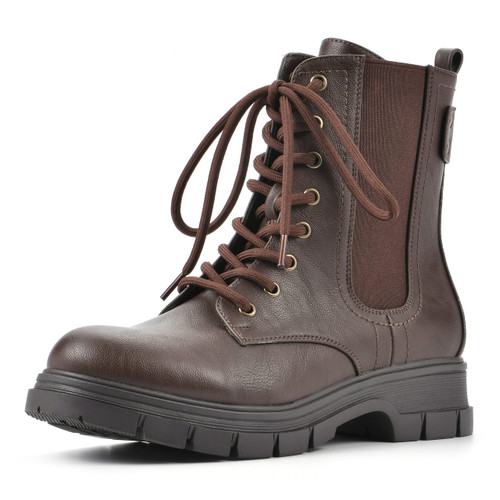 WHITE MOUNTAIN Shoes Women's Chevy Boot, Dk.Brown/Smooth, 7.5 M