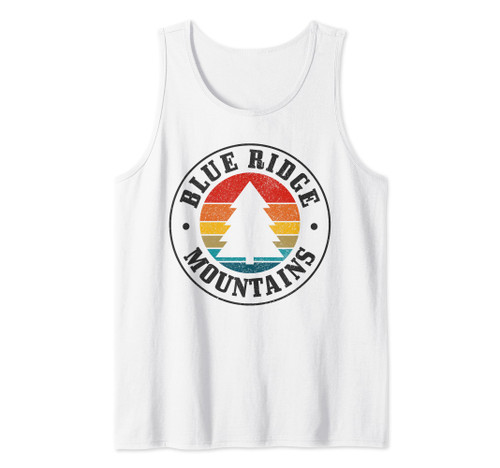 Blue Ridge Mountains Vintage Vintage Hiking Camping Gift Tank Top