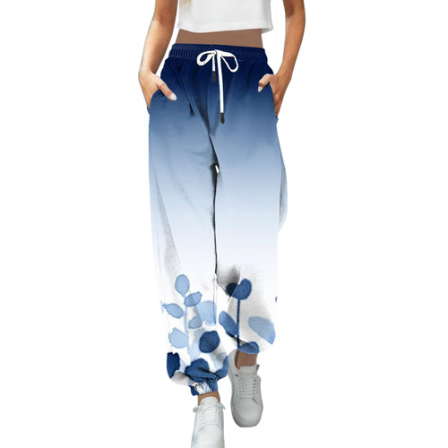 Bblulu Women Sweatpants Breathable Sweatpants Lounge Pants Workout Yoga Jogger Lounge Pants with Pockets Blue