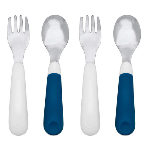 OXO Tot Fork and Spoon Set, Navy, 2-Pack