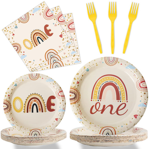 96 Pcs Boho Rainbow Party Plates and Napkins Party Supplies Boho Rainbow 1st Birthday Party Tableware Set Boho One Party Decorations Favors for Baby Girls Boys Birthday Baby Shower Serves 24 96 Pcs Boho Rainbow Party Plates and Napkins Party Supplies Boho Rainbow 1st Birthday Party Tableware Set Boho One Party Decorations Favors for Baby Girls Boys Birthday Baby Shower Serves 24