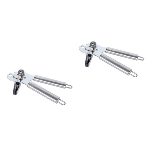 Luxshiny 2pcs Bottle Opener Stainless Steel Tin Opener Stainless Steel Jar Opener Can Opener Stainless Steel Multi-functional Can Opener Hand Can Opener Can Openers Blade Household