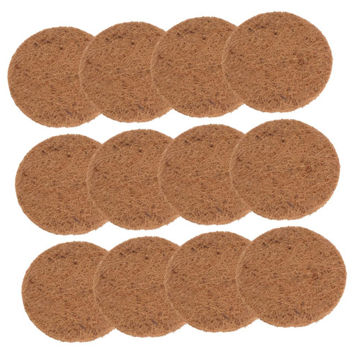 Yardenfun 12pcs Pigeon Nest with Brown Cushion Pigeon Breeding Eggs Pads Breeding Bird Pad Premium Bird Eggs Mats Coir Egg Nest Natural Parrot Breeding Pads Useful Pigeon Egg Mats