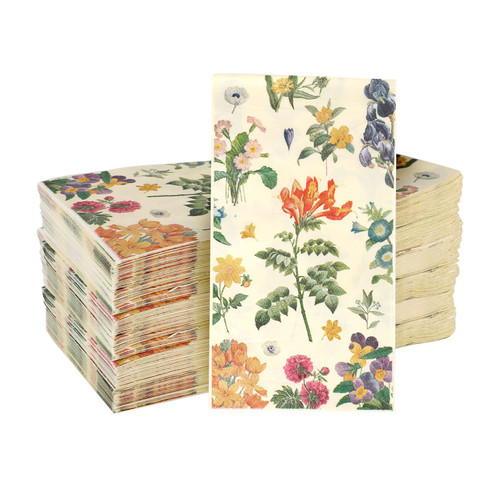 100pcs Floral Paper Napkins, Vintage Wild Flower Hand Towels Retro Decorative Paper Blossom Towels Guest Napkins for Tea Party Wedding Dinner Birthday Supplies 100pcs Floral Paper Napkins, Vintage Wild Flower Hand Towels Retro Decorative Paper Blossom Towels Guest Napkins for Tea Party Wedding Dinner Birthday Supplies
