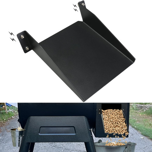 FOWSRHRG Pellets for Smoker Grill Assist Chute, Wood Pellets Helper Slide, Smoker Tube for Pellet Grills for Traeger Smoker Cleaning, No Need Pick Up Fallen Pellets Chutes