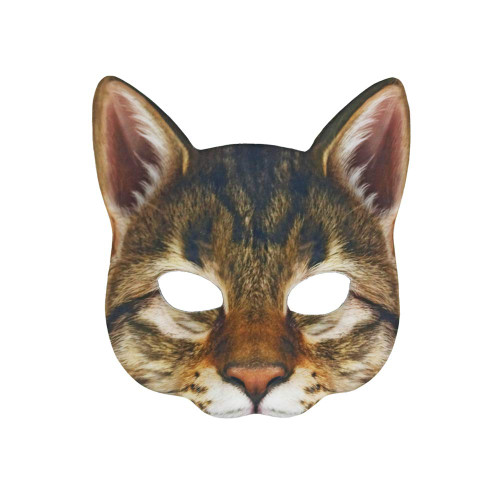 Aiffort 1Pcs Halloween Realistic Cat Masks Animal Cat Mask Masquerade Cosplay Accessories for Halloween Christmas Easter Novelty Costume Party Accessory (E-Style Cat Mask)