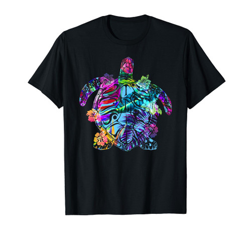 Sea Turtles T-Shirt Funny Gift Colorful Turtle Lover Hawaii