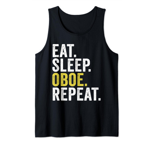 Eat Sleep Oboe Repeat Funny Oboe Player Oboist Tank Top Eat Sleep Oboe Repeat Funny Oboe Player Oboist Tank Top
