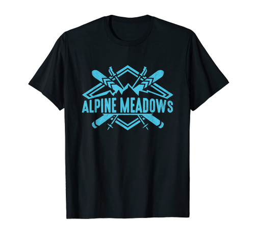 Skiing Mountains Skier Downhill Ski Resort Alpine Meadows T-Shirt
