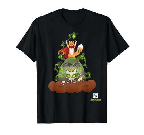 Nekomancer - A cat necromancer T-Shirt