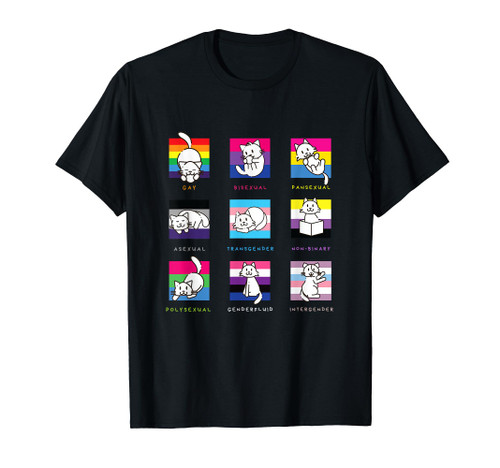 Kitten Purride Cat LGBTQ Flag Gay Pride Ally Gay Rainbow Cat T-Shirt Kitten Purride Cat LGBTQ Flag Gay Pride Ally Gay Rainbow Cat T-Shirt