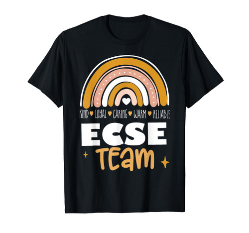 Early Childhood Special Education SPED Rainbow ECSE Team T-Shirt