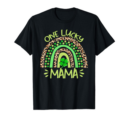 One Lucky Mama Rainbow Vintage St. Patricks Day Women T-Shirt