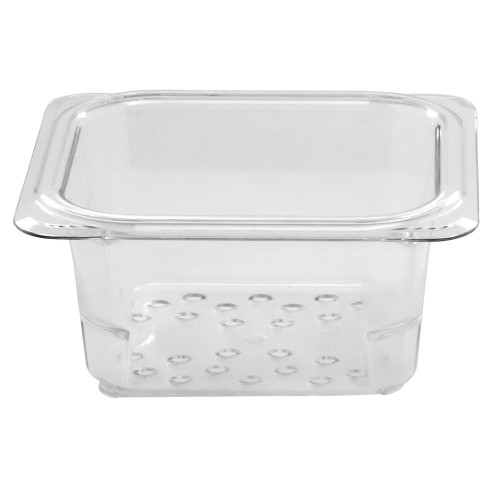 Cambro 63CLRCW135 Camwear Clear Colander for 3" D Sixth Size Food Pan