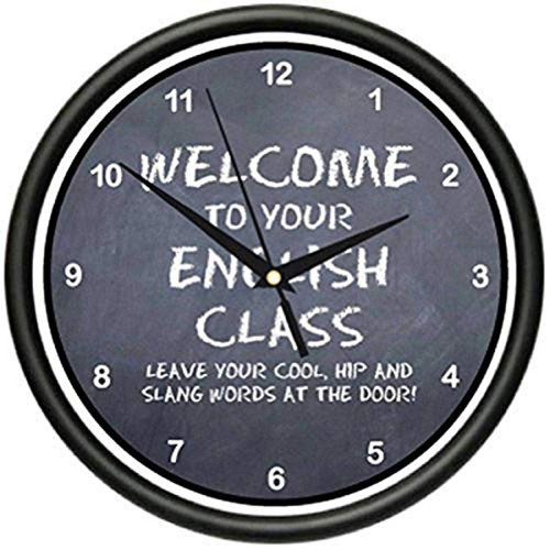 SignMission Beagle English Teacher Wall Clock Reading Professor School Gift