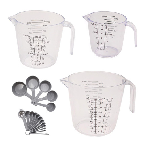 20pcs Graduated Measuring Cup Measure Spoons Measure Cup Kitchen Measuring Cup Measuring Cups Baking Measuring Cup Measuring Tools Liquid Measuring Spoon Plastic