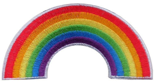 FANCYTHAT and SCIFI PLANET LGBT Rainbow Shaped Embroidered Patch