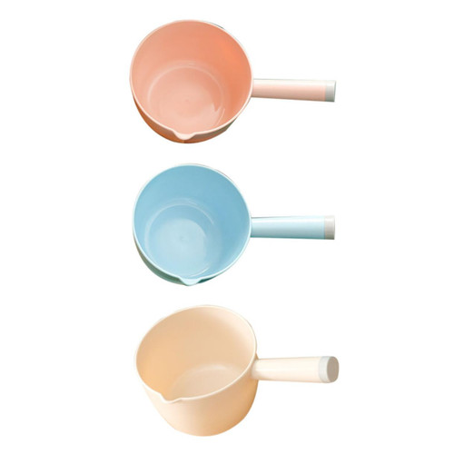 CIYODO 3pcs Water Ladle Chinese Ladle Kitchen Bath Ladle Dipper Bath Ladle Cups Water Bailer Scoop Drainer Bath Rinse Cup Baby Rinse Cup Shower Child Plastic High Capacity Spoon