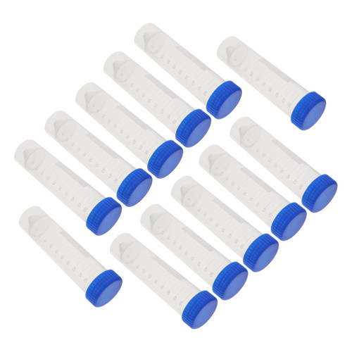 50pcs Centrifuge Tube Conical Test Tube Labs Conical Tubes Test Tubes with Lids Tube for Labs Conical Tubes with Caps Centrifugal Tube Vials Plastic with Cover Screw Cap