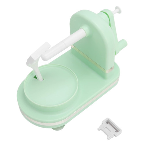 Apple Peeler Slicer Corer, Multi Function Apple Peeler Machine with Spare Blade, Hand Crank Peelers for Kitchen Stainless Steel Fruit Peeler for Kitchen(Light Green)