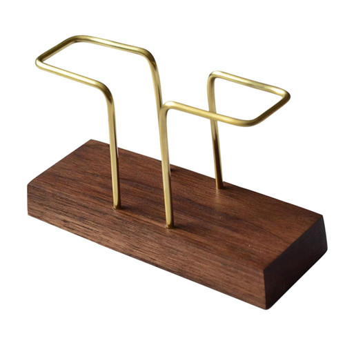 DECHOUS 1pc Square Tissue Holder Metal Napkin Stand Chic Paper Towel Rack Vertical Napkin Holder Tissue Car Holder Serviette Holder Napkin Dispenser Paper Towels Wood Household