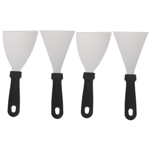 OUNONA 4 Pcs Cooking Spatula Outdoor Flat Top Grill Food Grill Grilling Turner Grilling Burgers Turners Pizza Spatulas Cooking Accessories Fried Shovel Pie Steak Plastic Scraper
