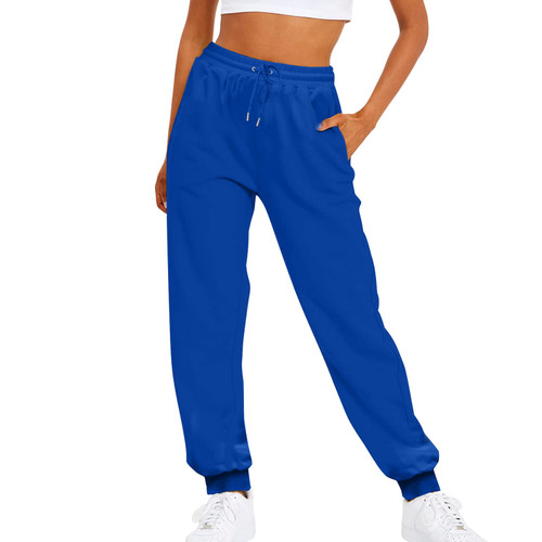 Bblulu Women's Sweatpants Joggers Breathable Sweatpants Lounge Pants Sporty Gym Jogger Sweatpants with Pocket Blue