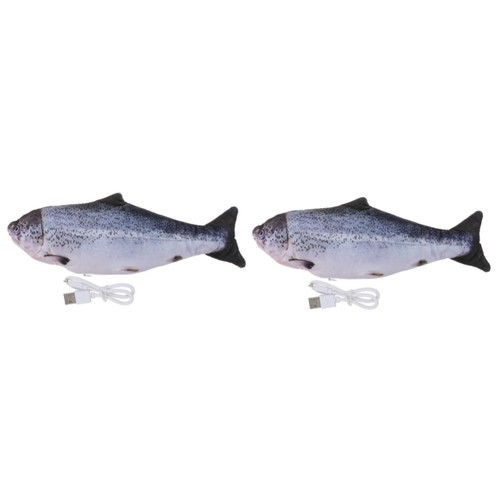 Toddmomy 2pcs Cat Fish Toy Electric Cat Toy Catnip Toys Bidoof Plush Themberchaud Plush Cat Jumping Fish Toy Plushes Fish Toys Stuffed Pig Plush Toy Stuffed Toy Pet Teaser Kitten Pet Fish