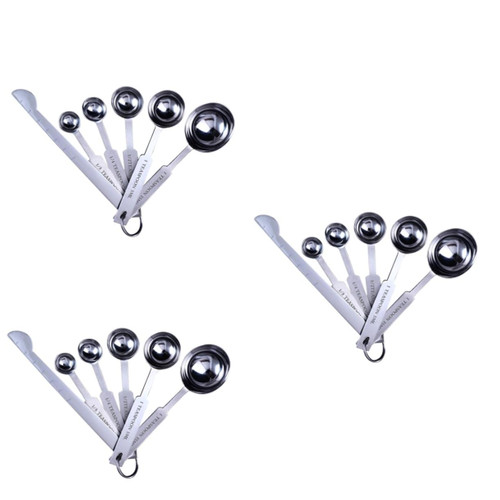 18 Pcs Measuring Jar Stainless Steel Measuring Cups Portable Espresso Measure Espresso Measuring Cup Weighing Spoon Measuring Spoons Cup Seasoning Spoons Cooking Honey Spoon Coffee