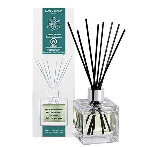 MAISON BERGER Zest of Verbena Cube Reed Diffuser, Clear