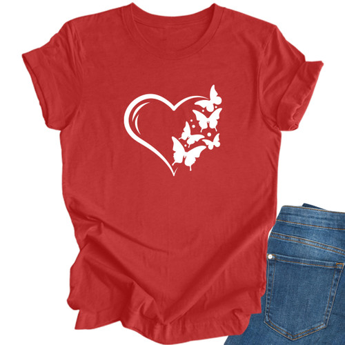 MY JEWEL - Heart Shirts for Women - Valentines Day Shirts Women - Love Shirt - Teen Dresses - Heart Sweater for Women - Womens Graphic Tees - Cute Shirts for Teens