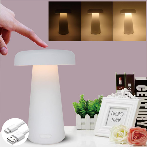 YONIKU LED Table Lamp Cordless Table Lamp Cordless Lamp for Living Room Rechargeable Table Lamp Modern Table Lamp Mushroom Table Lamps Portable Lamp Battery Operated Table Night Light (White Tiny) YONIKU LED Table Lamp Cordless Table Lamp Cordless Lamp for Living Room Rechargeable Table Lamp Modern Table Lamp Mushroom Table Lamps Portable Lamp Battery Operated Table Night Light (White Tiny)