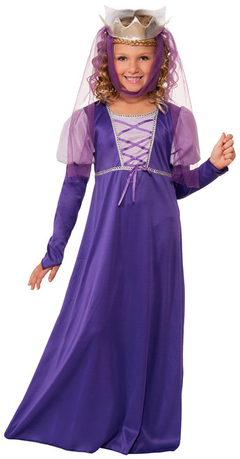 Forum Novelties Renaissance Queen Child Costume, Small , Purple Forum Novelties Renaissance Queen Child Costume, Small , Purple