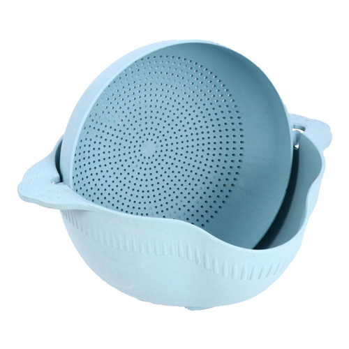SHOWERORO 1pc Drain Basket Sink Colander Over Sink Strainer Colander Bowl Strainer for Sink Fruit Washing Basket Cooking Strainer Filter Vegetable Pot Wheat Straw Multifunction