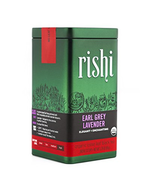 Rishi Tea Earl Grey Lavender Black Tea 2.29 Ounces
