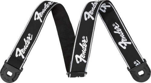 Fender Quickgrip Secure Guitar Strap, 2in, Running Logo