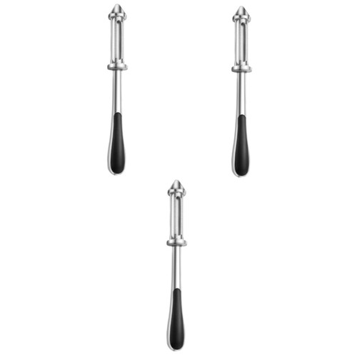Luxshiny 3pcs Skin-peeler Fruit Parer Vegetable Peeler for Kitchen Fruit Veggie Peeler Cheese Grater Handheld Vegetable Grater Fruit Vegetable Peeler To Rotate Zinc Alloy Lemon Juice Potato
