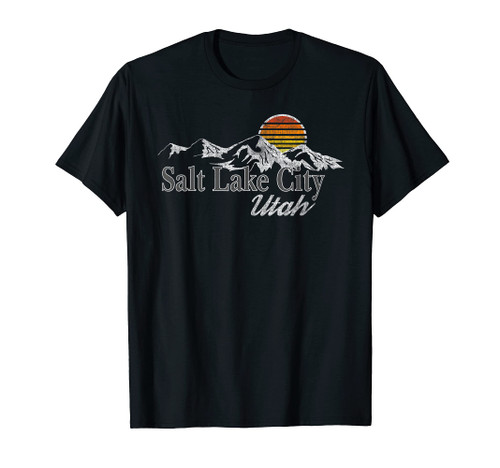 Retro Salt Lake City Mountain T-shirt