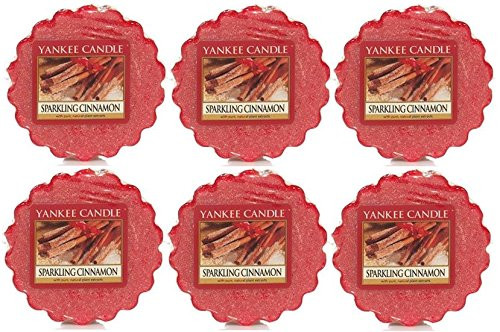 Yankee Candle Sparkling Cinnamon 0.8oz Tarts Wax Melt - LOT of 6