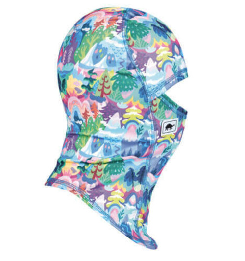Turtle Fur Kids Comfort Shell UV MaxClava Lightweight Balaclava Ages 3-6, Candy Mountain