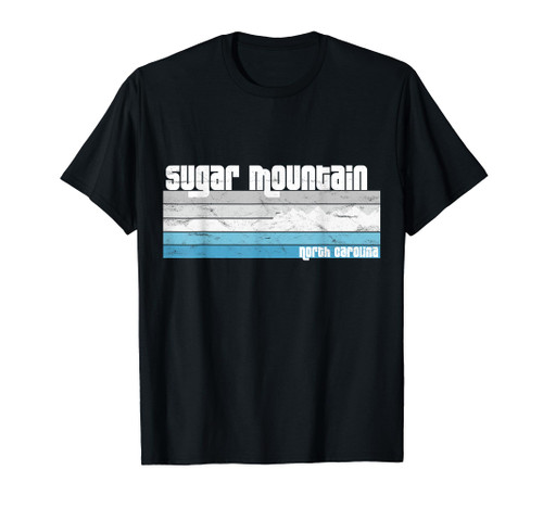 Sugar Mountain NC - North Carolina Retro Skiing Snowboarding T-Shirt